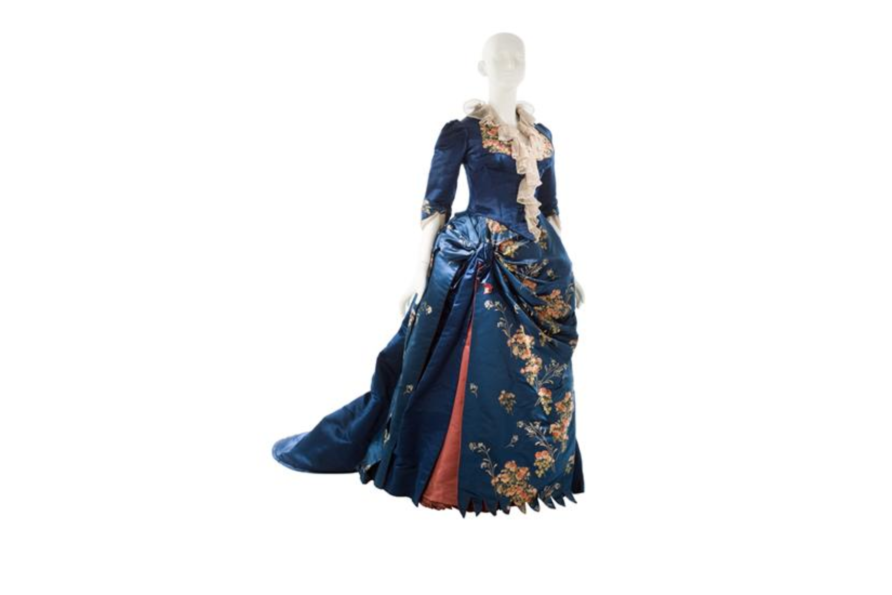 Blue gown from the Gilded Age
